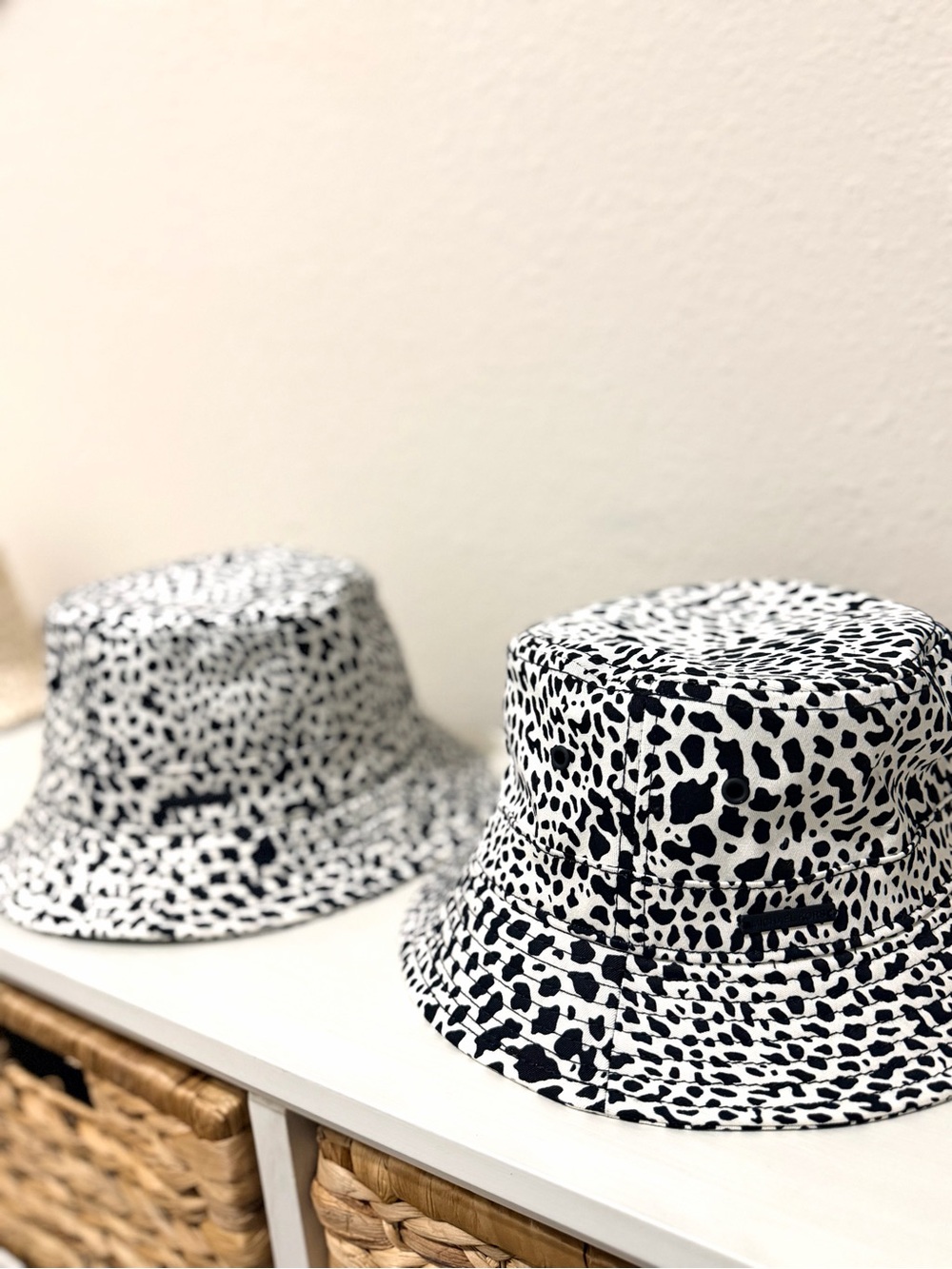 Michael Kors Black and White Spot Print Bucket Hat - Picture 7 of 8